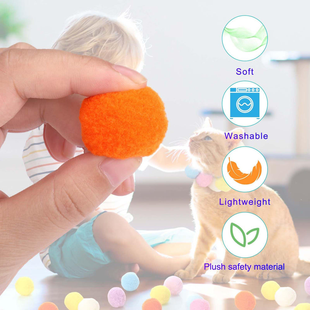 AIERSA balles-peluche-sûr, jouet sûr et inoffensif pour votre chat.