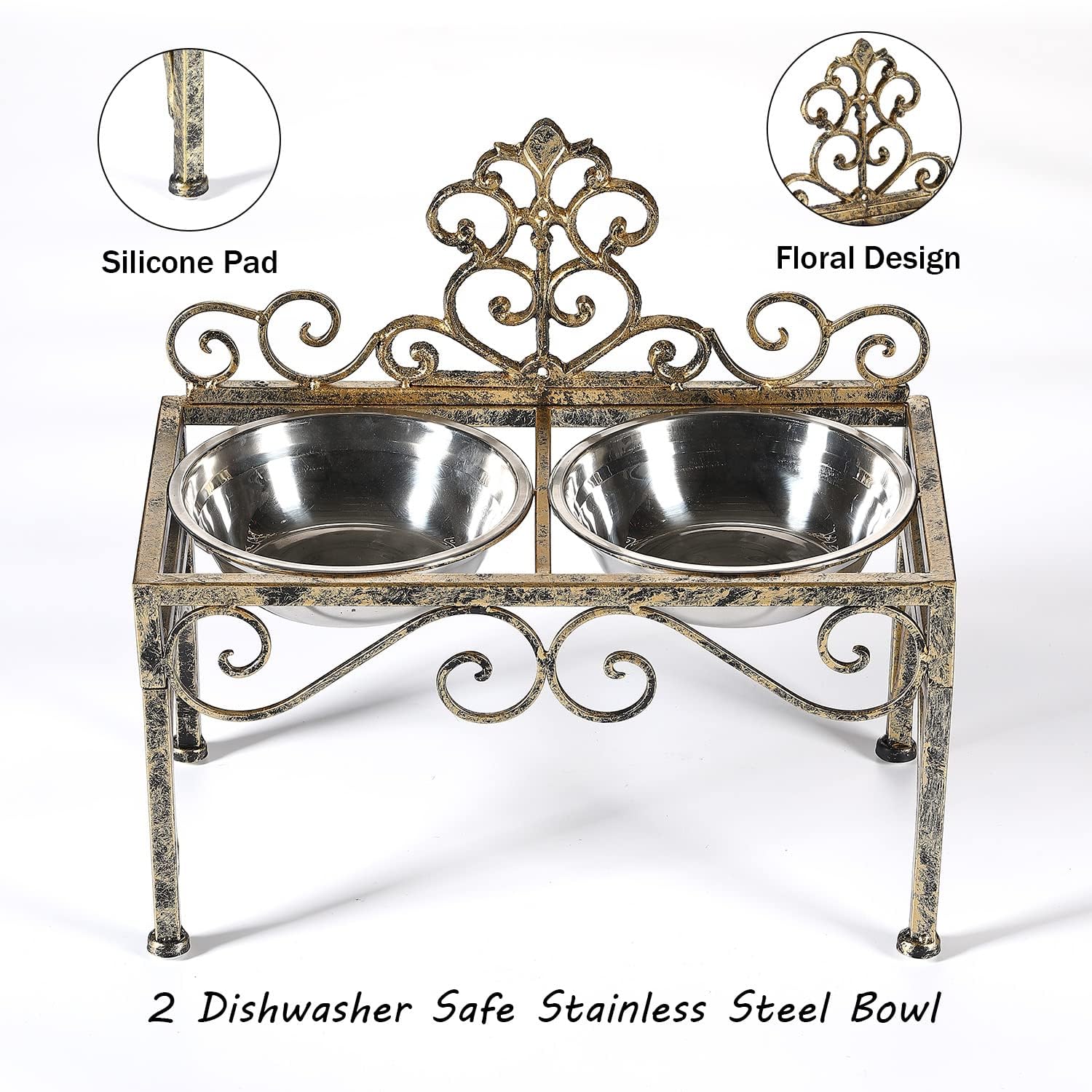 Aifeorzo, hauteur de 22,3 cm, design stable pour repas confortables.