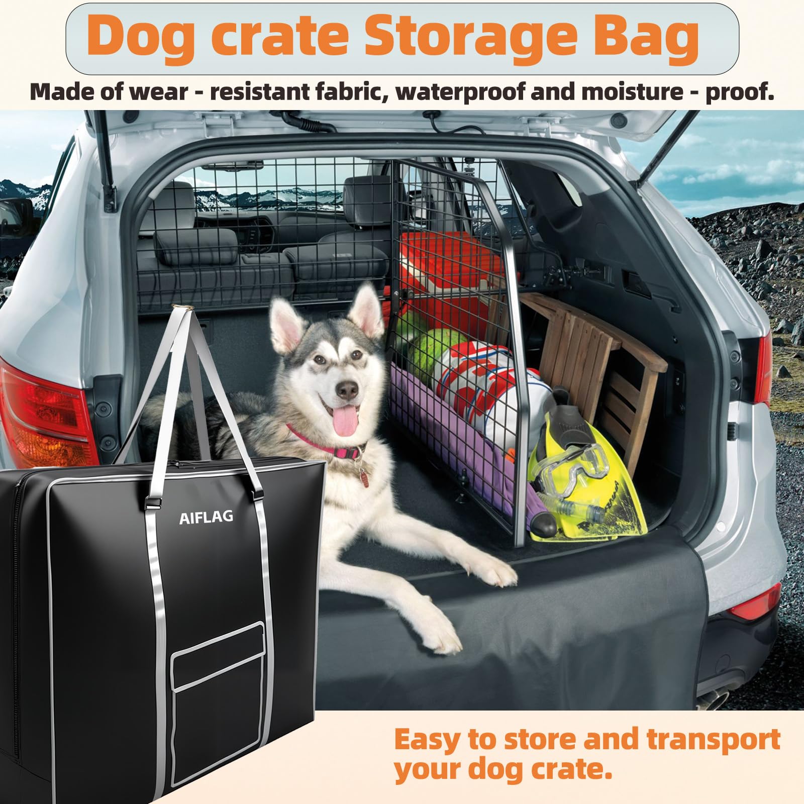 Sac organiseur coffre voiture AIFLAG, gain de place