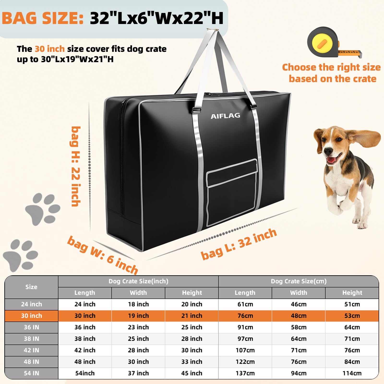 Sac AIFLAG grande capacite pour lits et caisses, organisation ideale