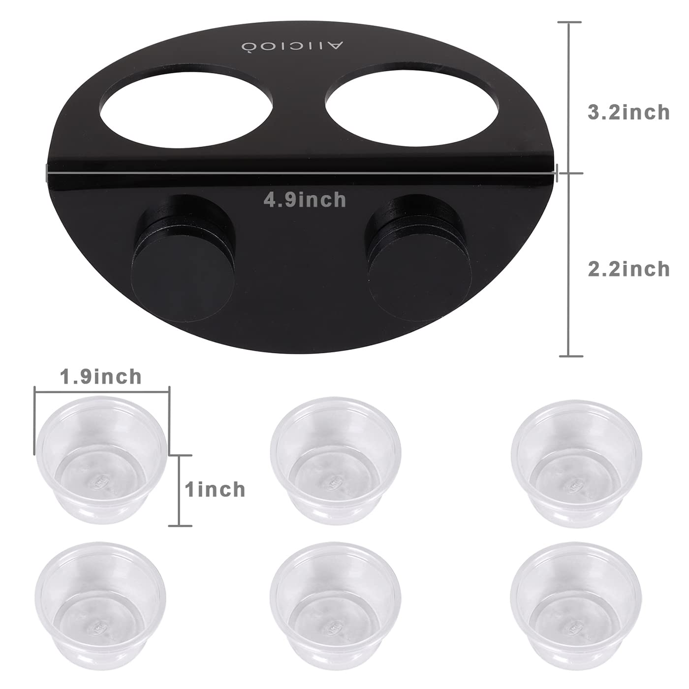 Aiicioo Gecko Feeder Ledge avec aimant magnétique pour fixation sécurisée