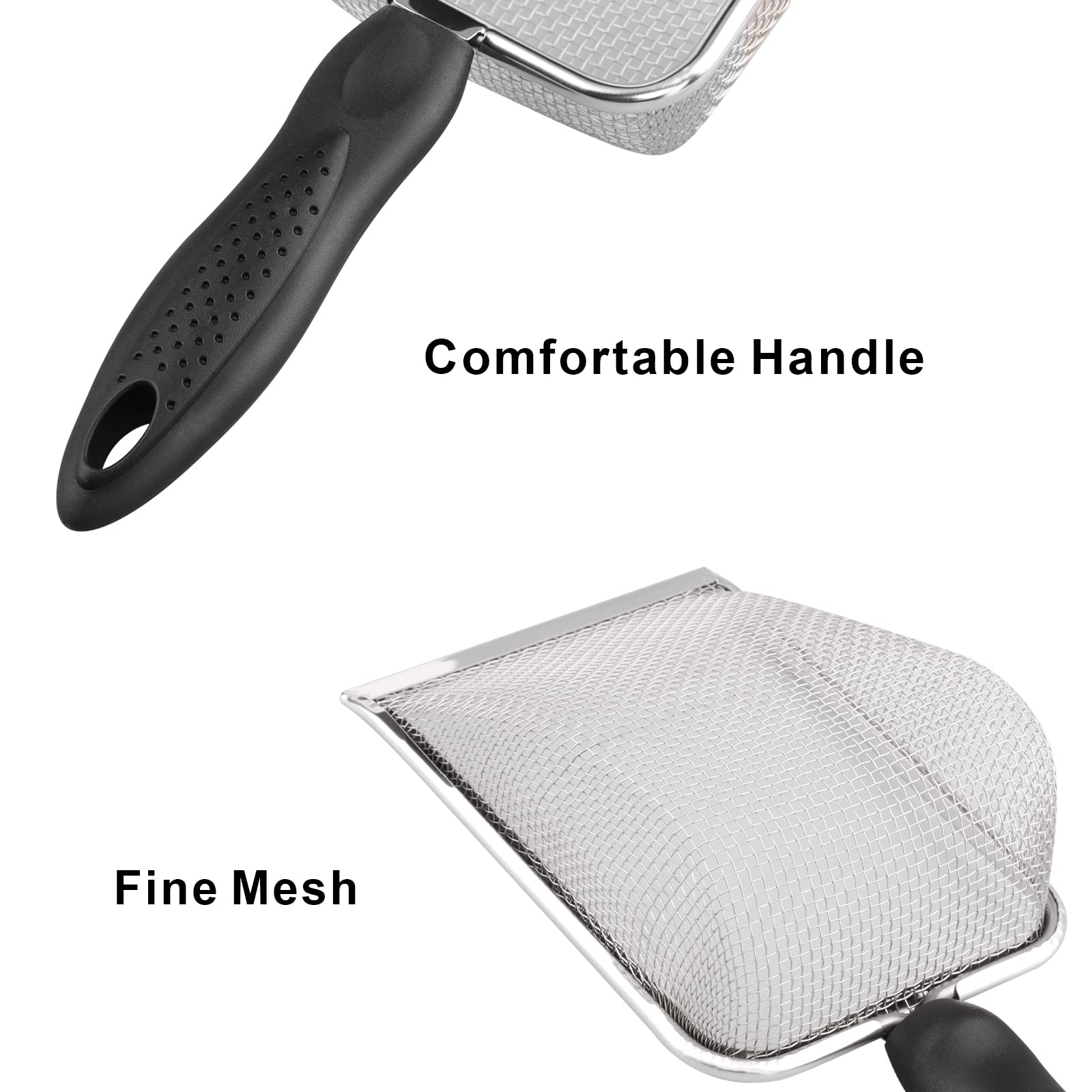 Louche Aiicioo avec maille fine pour atteindre les coins du terrarium et retirer les débris.