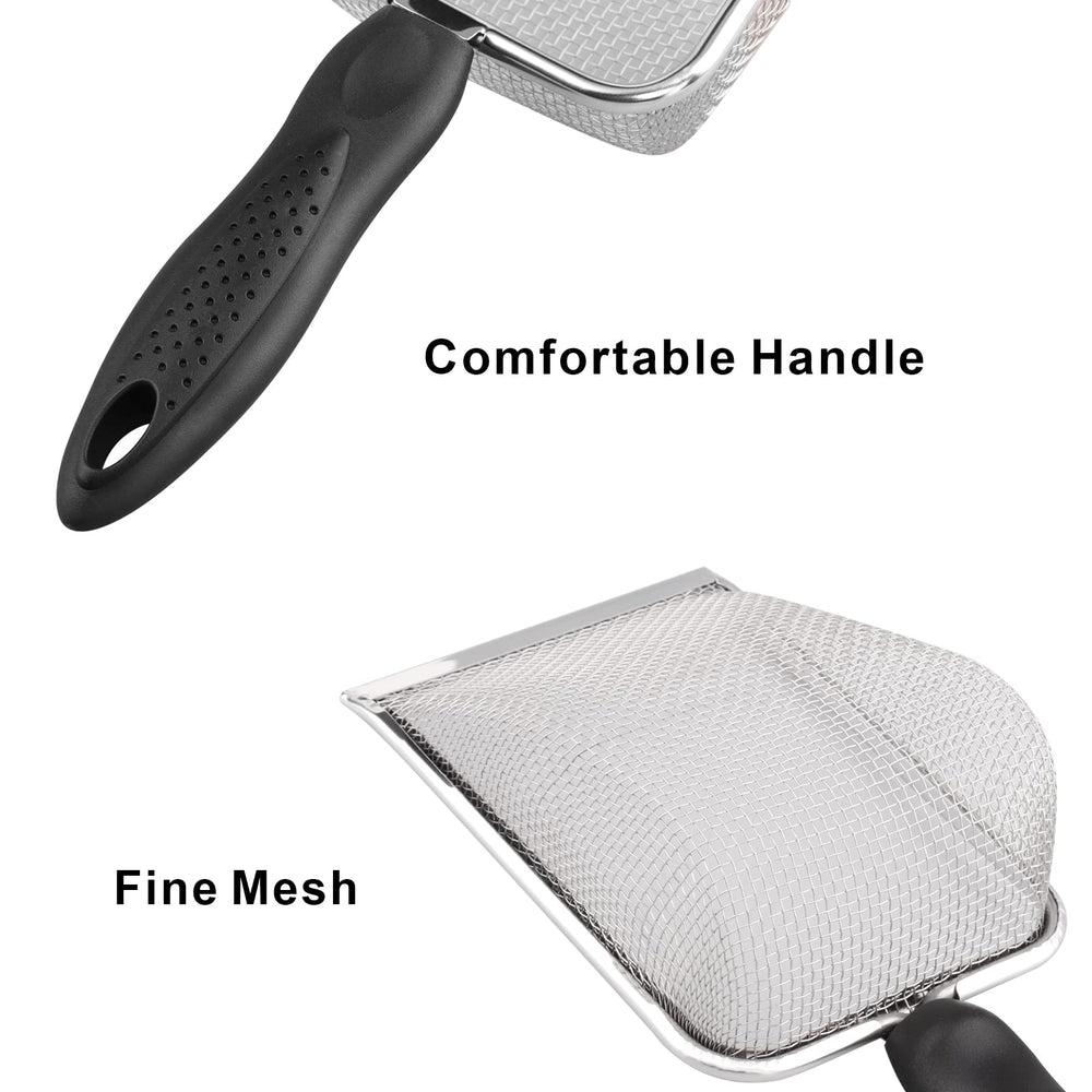 Louche Aiicioo avec maille fine pour atteindre les coins du terrarium et retirer les débris.