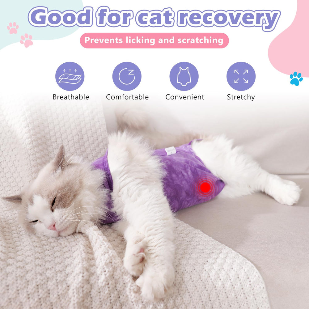 Aiieim combinaison de récupération chat réglage du cou pour ajustement sûr.