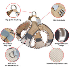 Aiitle harnais petit chien ensemble laisse 1,5 m pour promenades