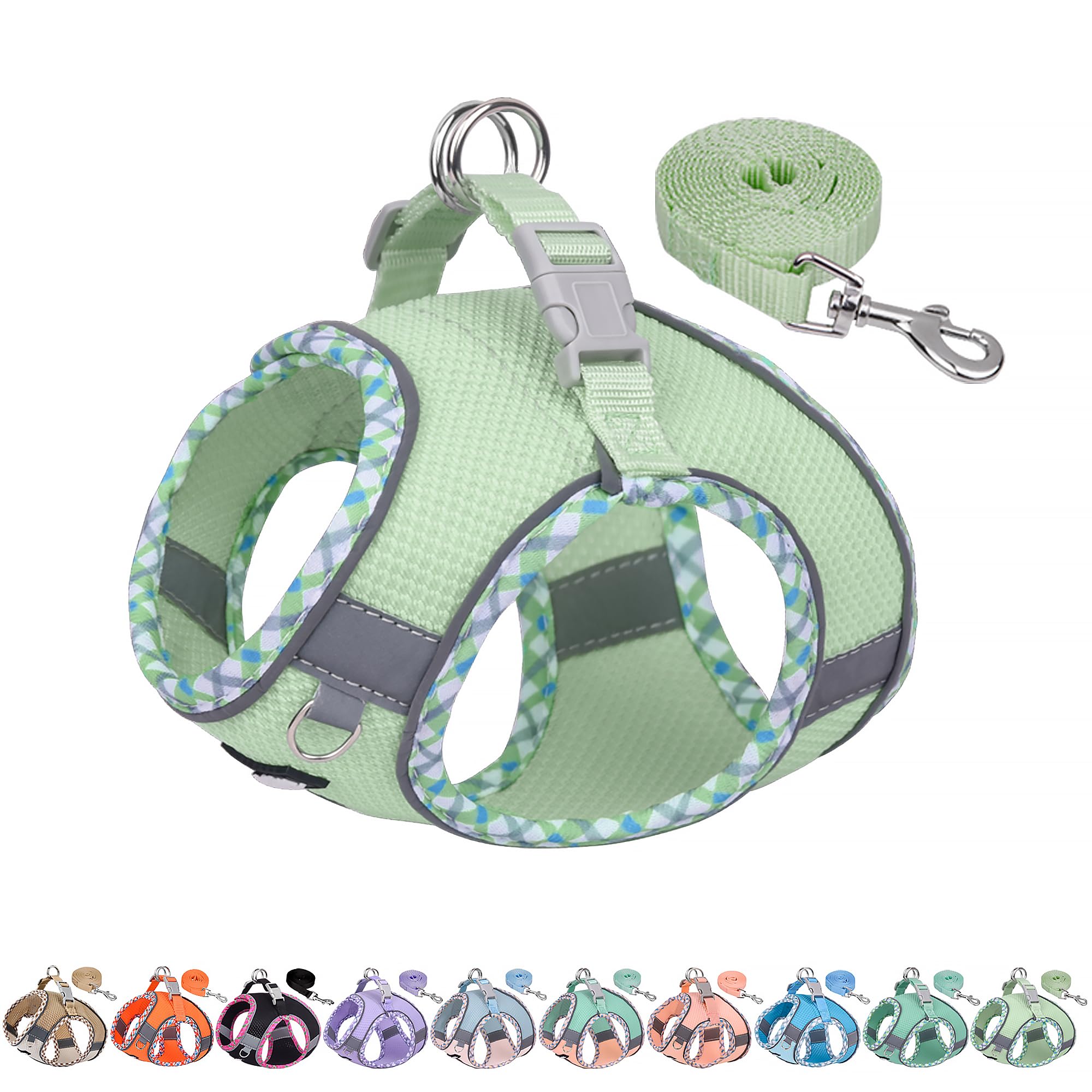 AIITLE harnais petit chien respirant double couche jacquard pour un porté confortable.