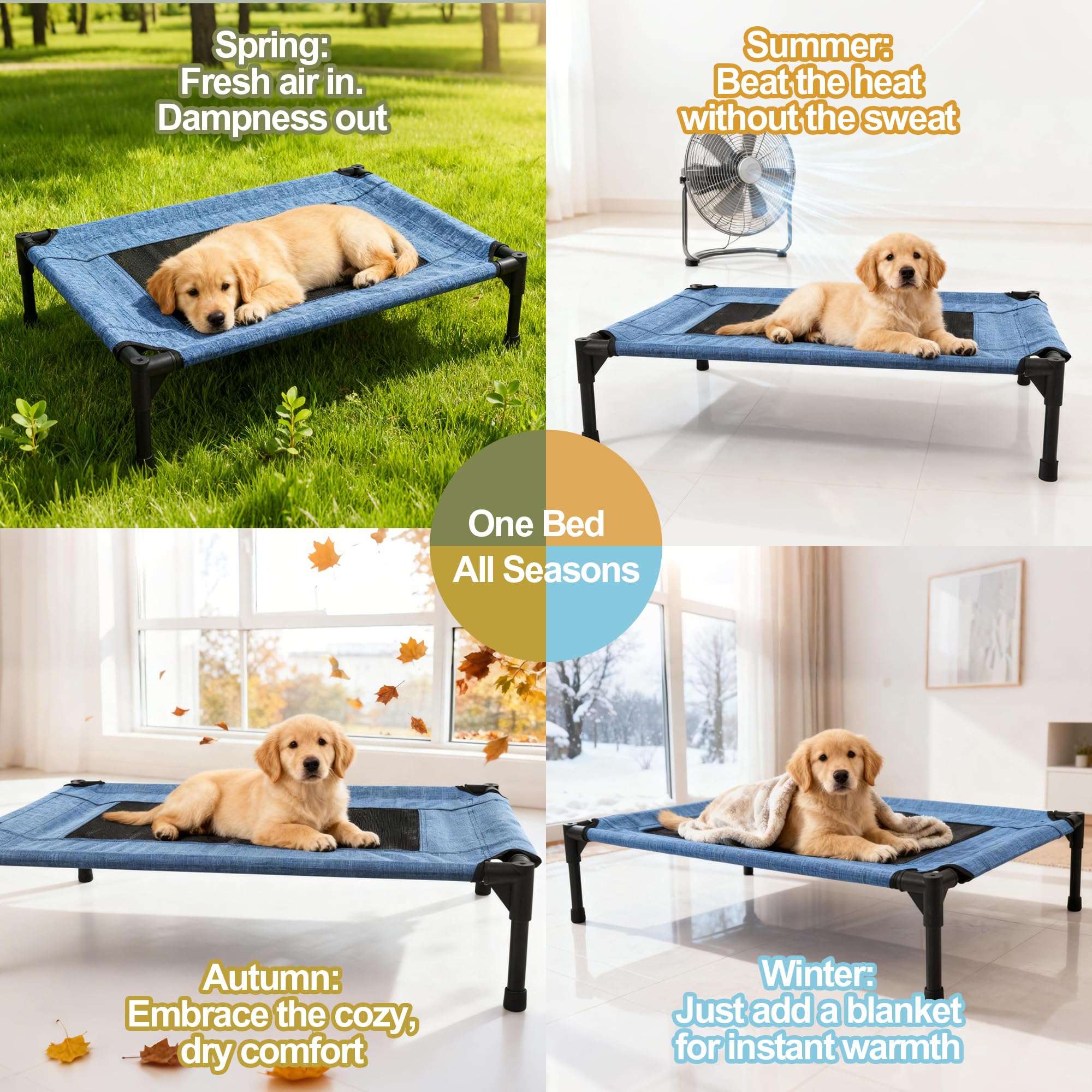 Lit chien Aimease hauteur 20 cm pour garder l animal au sec