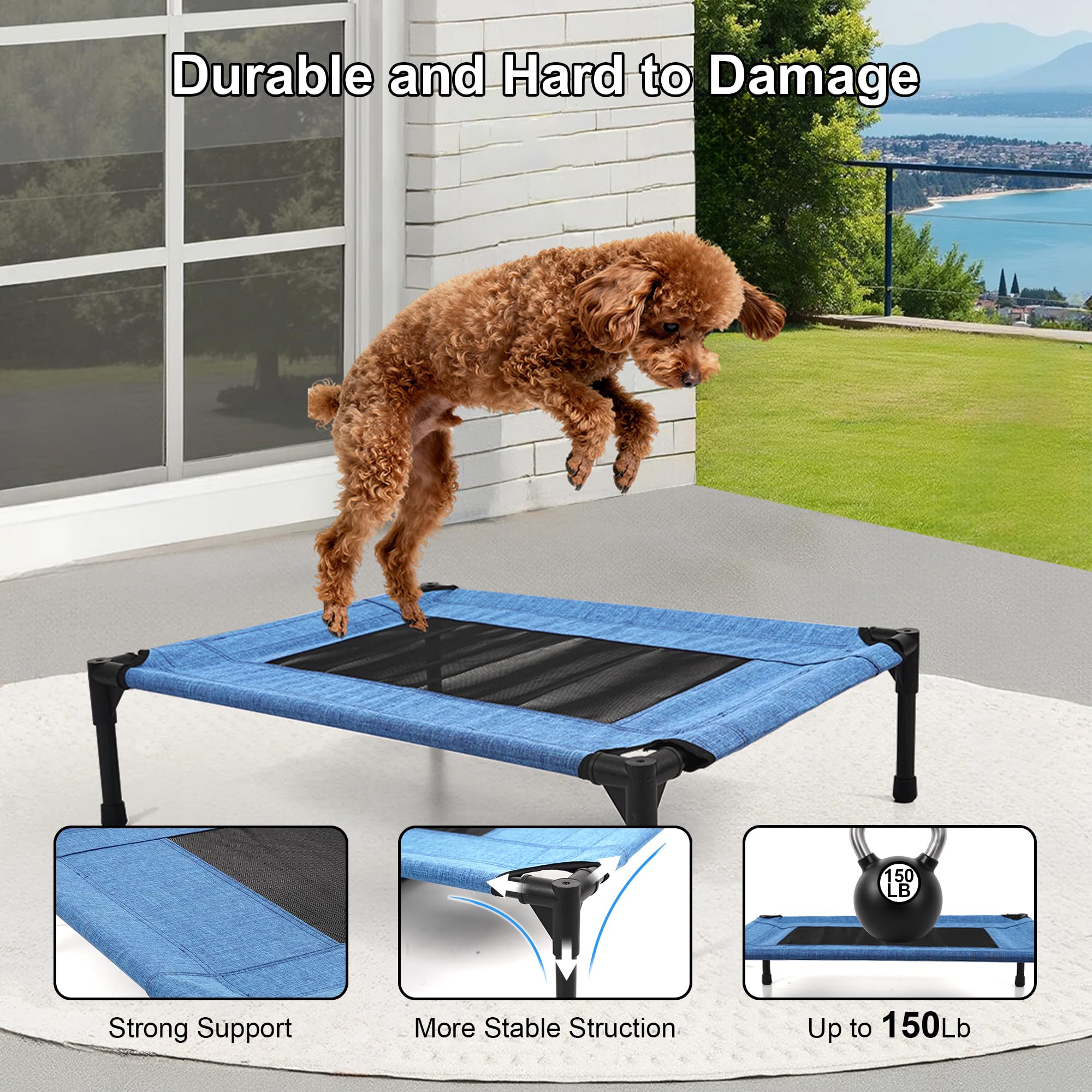 Lit chien Aimease portable pour voyage assemblage rapide sans outil