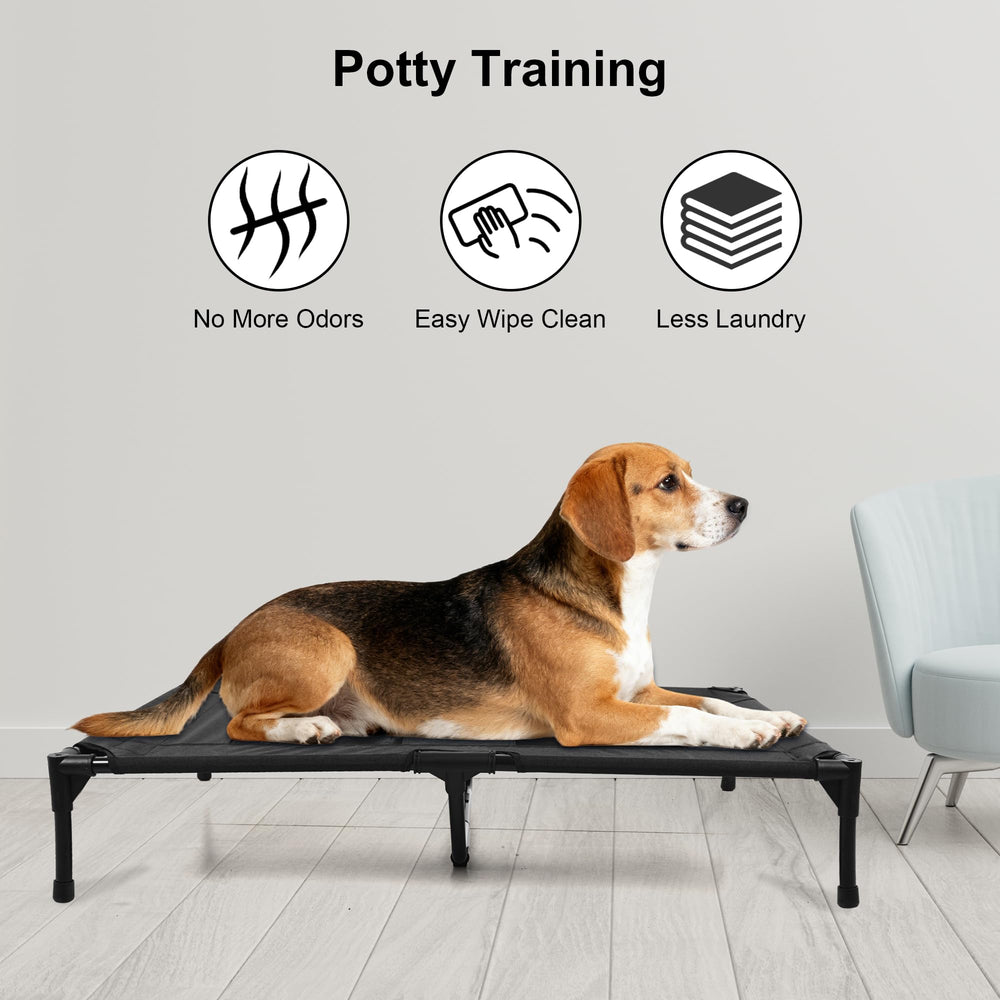 Aimease lit chien surélevé base imperméable pour extérieur propre