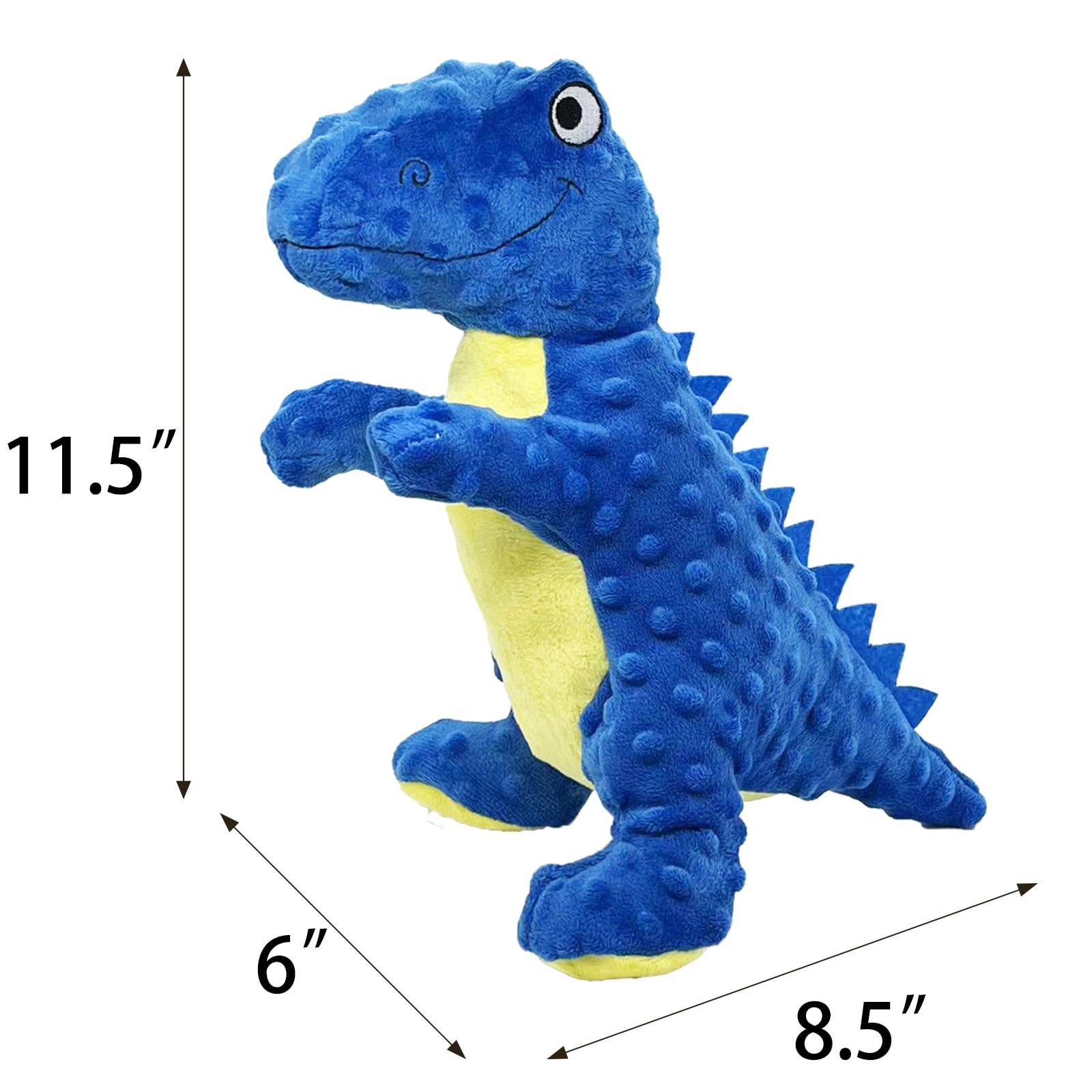 AIMETING Dinosaure bleu résistant, idéal pour tout type de chien.