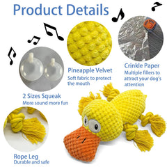 Jouet AIMETING pour chien avec corde coton, idéal pour les jeux de traction.