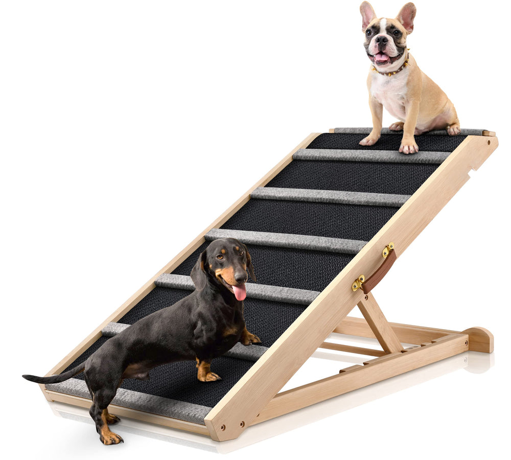 AIMSEAL Rampe chien-lit extra large 17 po, portée sécurisée pour grands chiens.