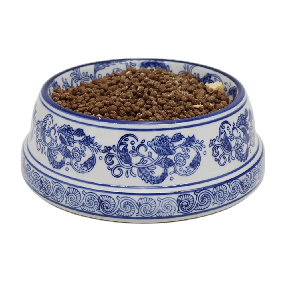 Bol Aimusego 11oz bleu et blanc, design Chinoiserie et facile à nettoyer.