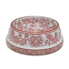Aimusego bol chien en céramique rose et blanc, durable et stable.