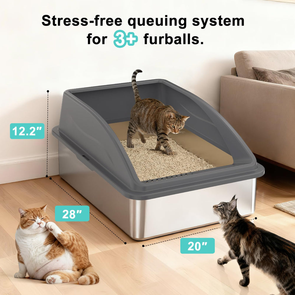 AIPERRO adaptée multi-chats, espace généreux et fouilles confortables.