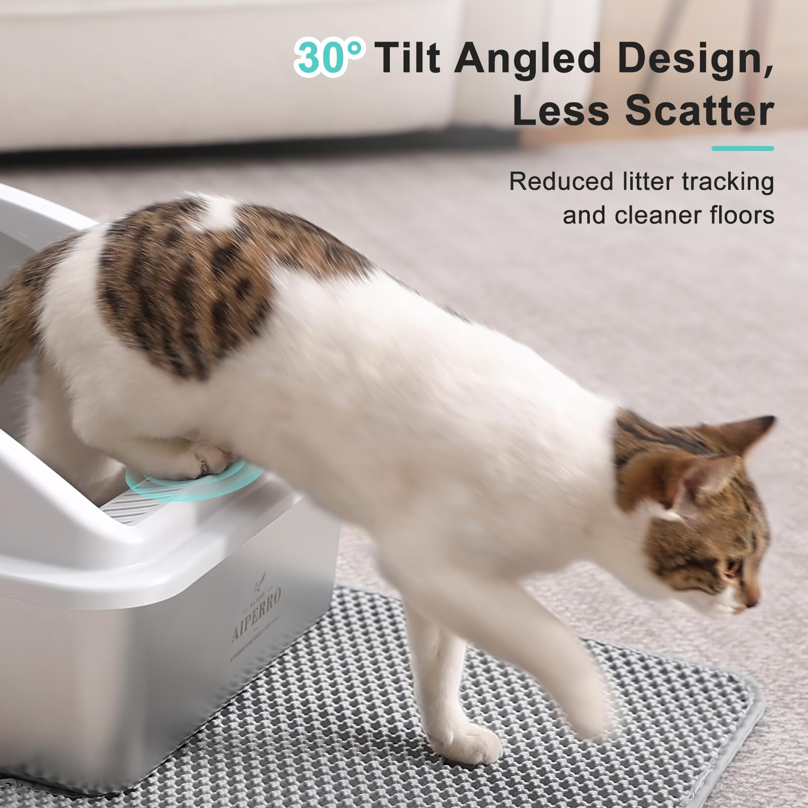 Fond scellé anti fuite pour contenir les liquides et les odeurs.