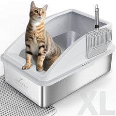 Bac AIPERRO en acier inoxydable XL avec couvercle, durabilité et propreté.