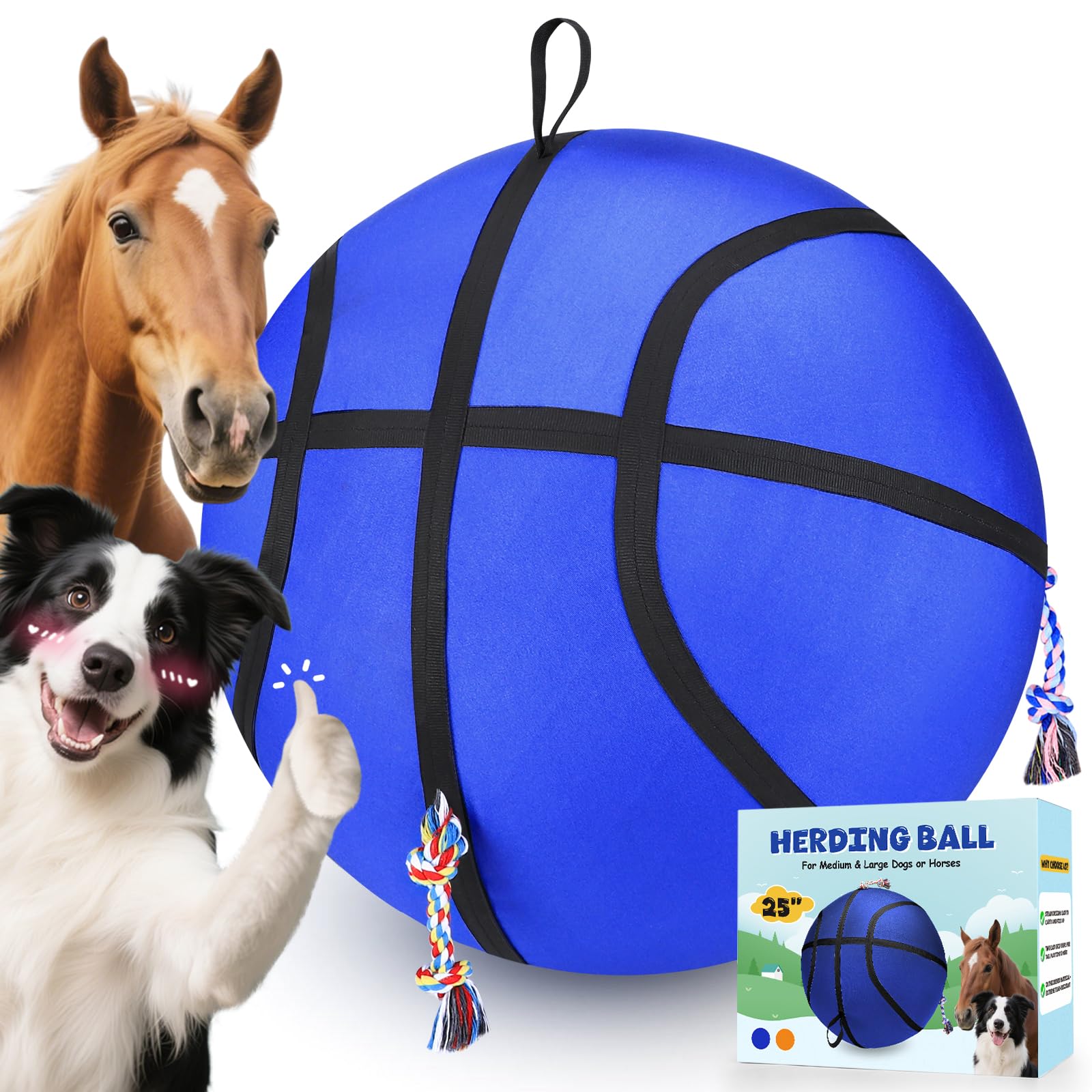 AIPERRO Ballon d'entraînement géant pour chiens actifs en extérieur