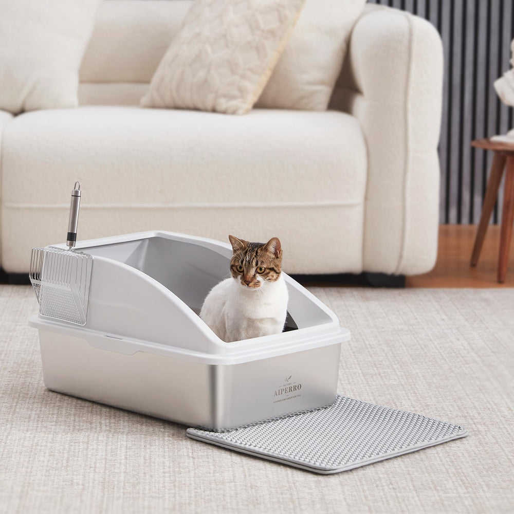 Ensemble AIPERRO XL, idéal pour grands chats et espaces propres.