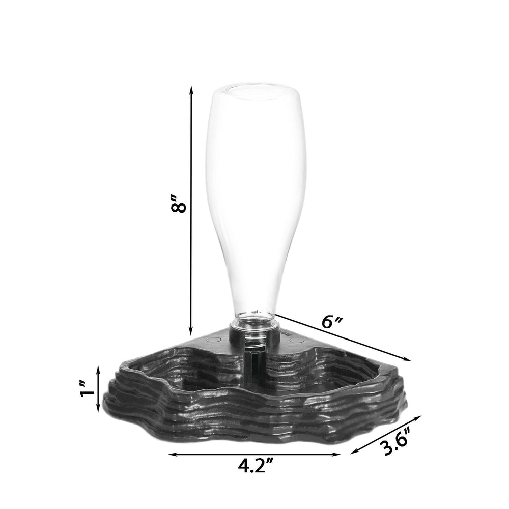 Aipush distributeur d'eau reptile à design angle droit pour terrarium.