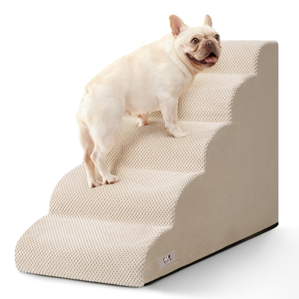 Airpanda échelle-chien-5-etages-lit-haut — facilite l'accès au lit pour petits chiens.