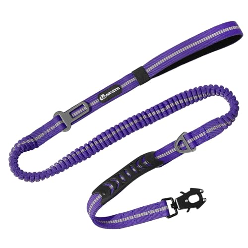 AIRUIDOG Laisse Absorption Chocs et longueur pratique : réduit les secousses pendant la course.