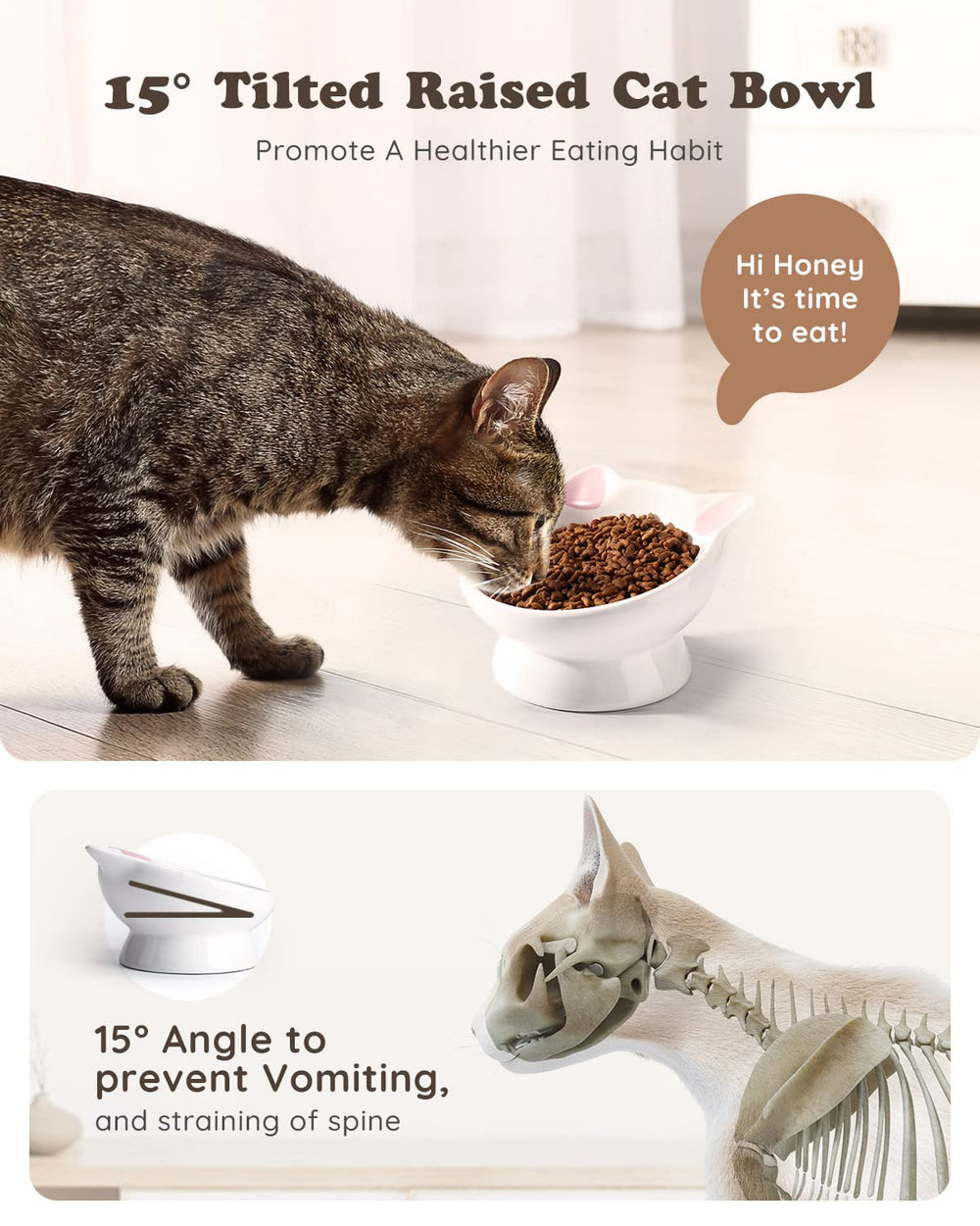 GAMELLE AISBUGUR CAPACITE 140 ml ideale pour chatons et chats adultes.