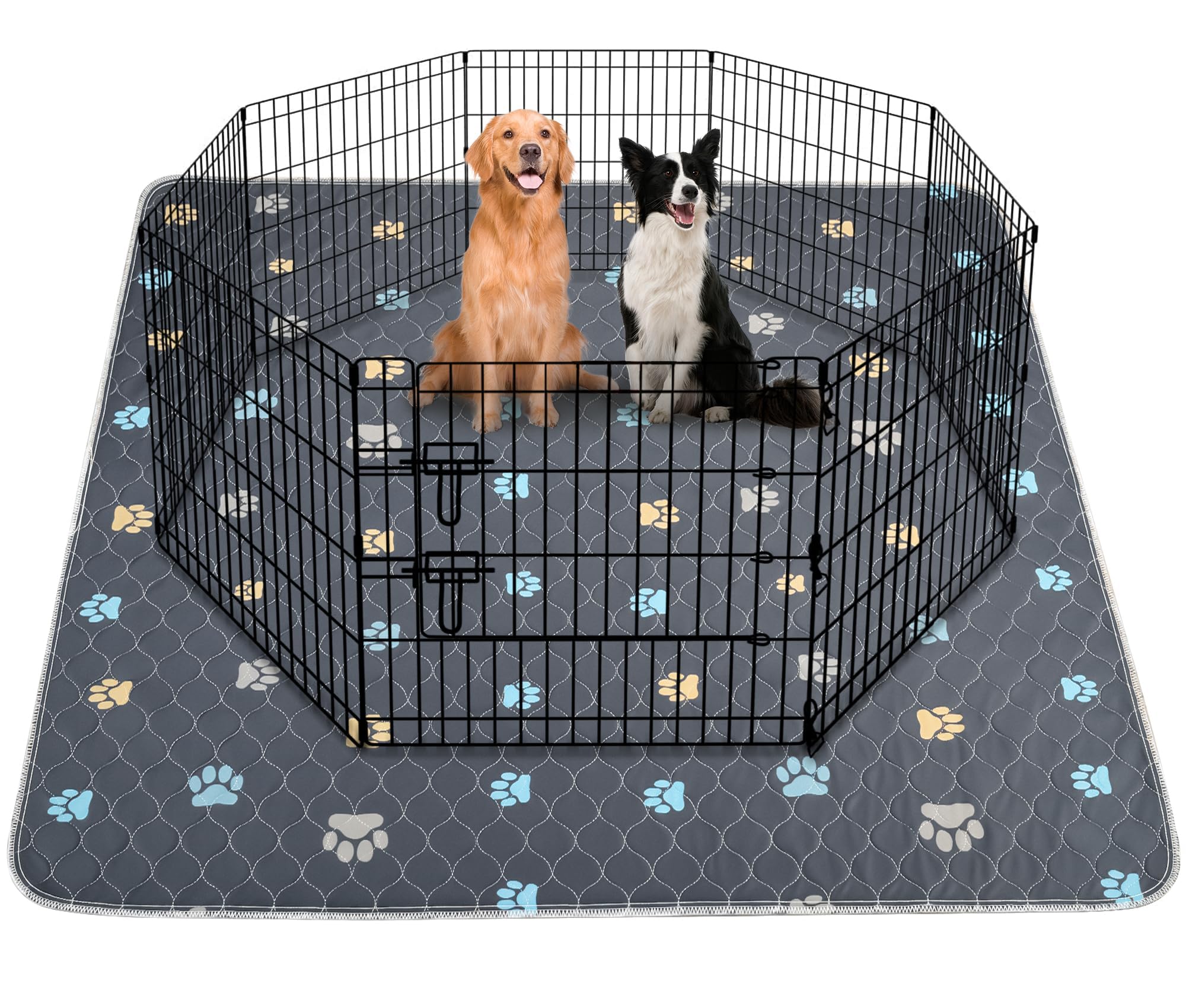 Aitmexcn Tapis-pipi lavable 48x48, absorption efficace et protection du sol.