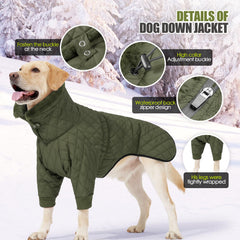 Col peluche doux sur le manteau AITOLI pour chien, chaleur agréable.