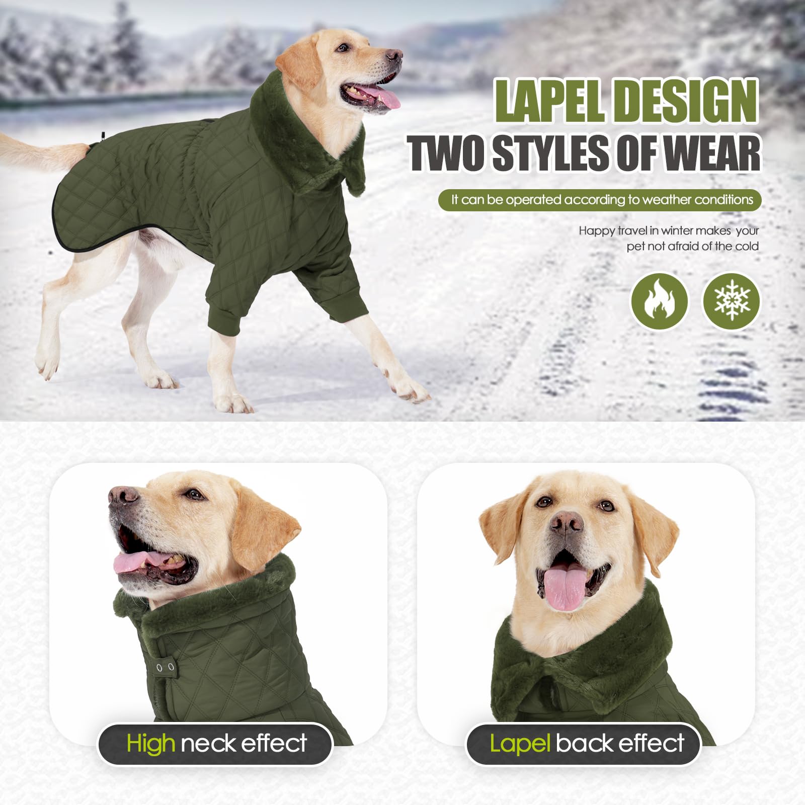 Tailles S à XL, manteau AITOLI adaptable à de nombreuses races.
