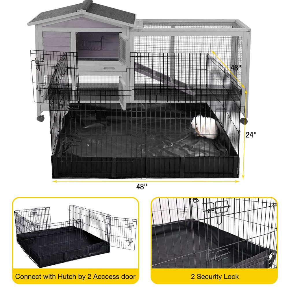Aivituvin extension parc – usage indépendant ou extension pour lapins.