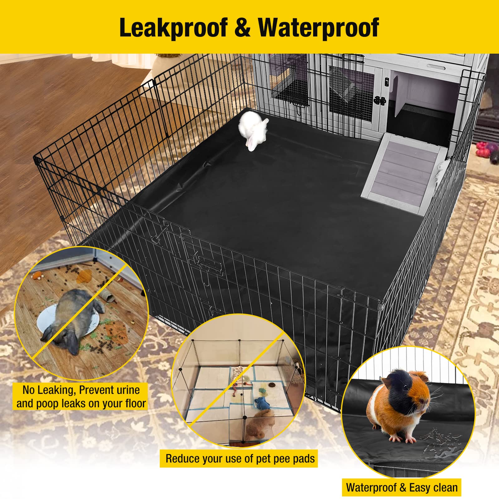 Liner PVC imperméable Aivituvin empêche salissures et retient le foin.