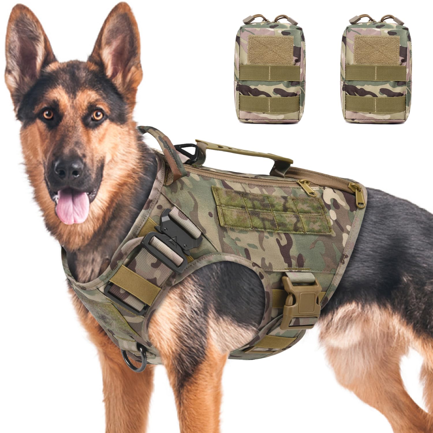 Harnais AIWAI réglable pour chien moyen ou grand, confort et liberté lors des sorties.