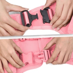 AIWAI harnais rose MOLLE, poches pratiques pour accessoires en extérieur.