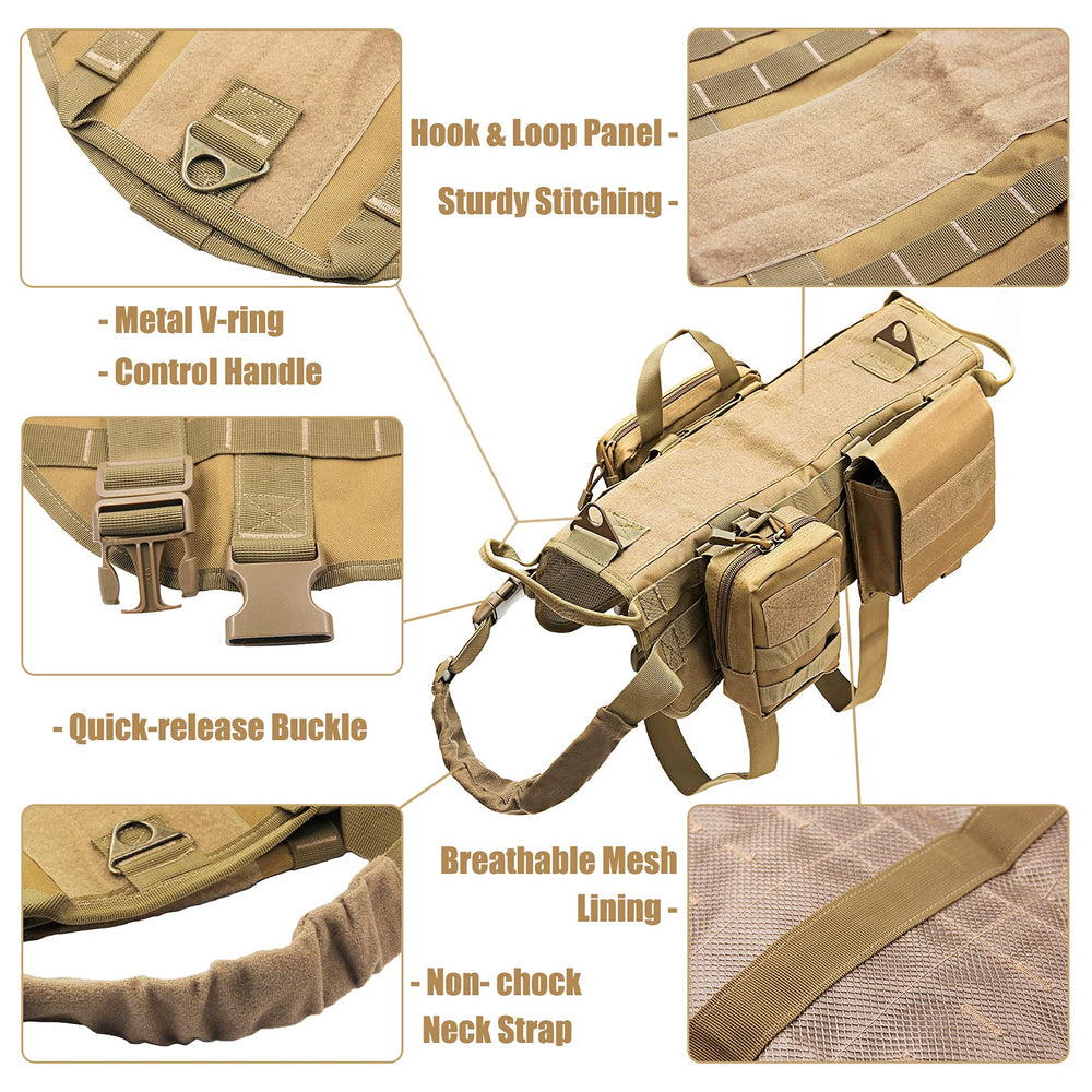 Système MOLLE AIWAI, répartition équilibrée des charges avec accessoires.