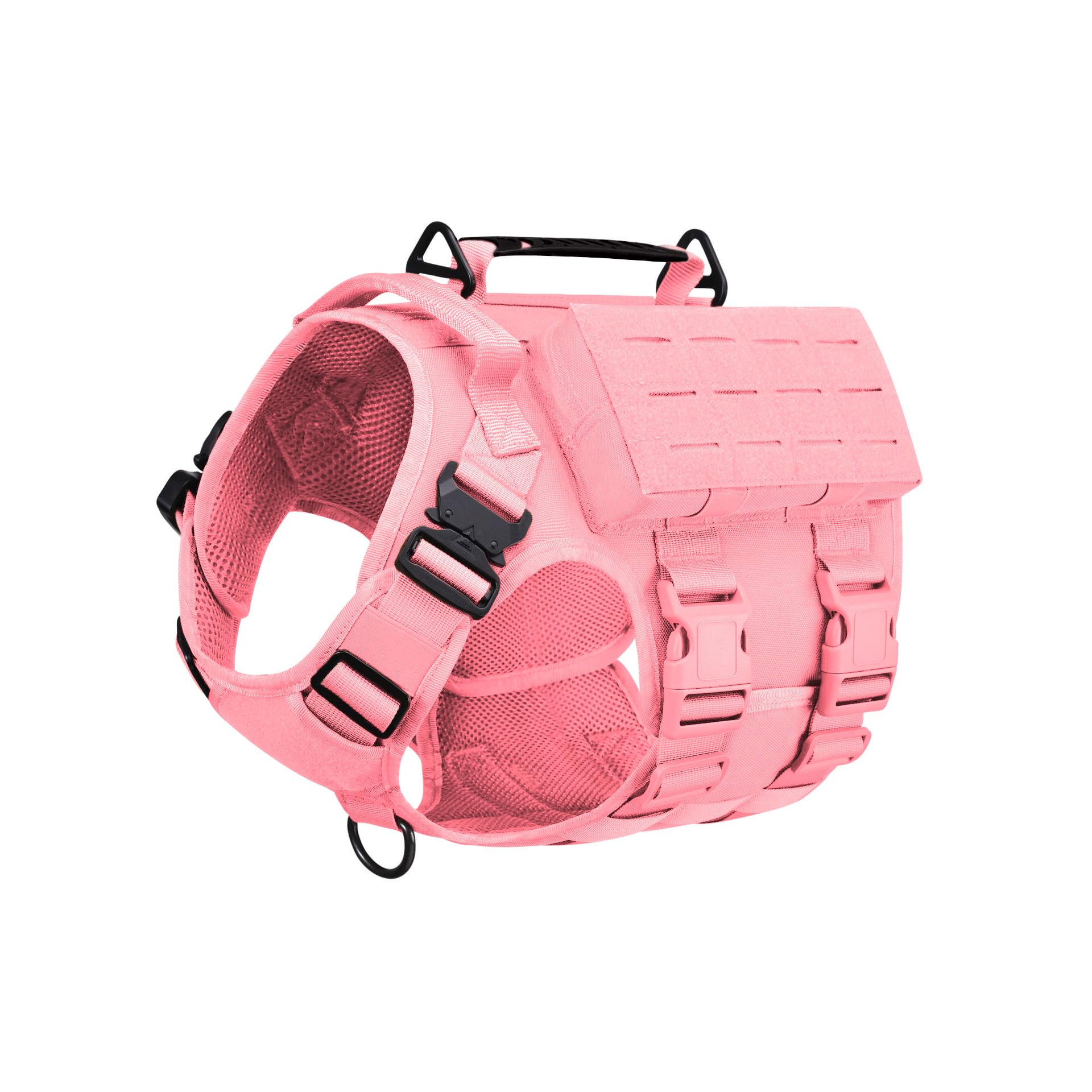 AIWAI harnais tactique chien boucles métal: fixation robuste pour entraînement.