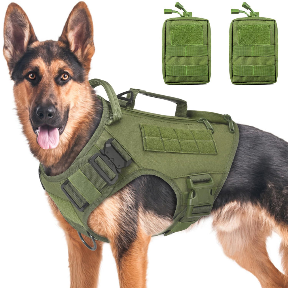 Harnais AIWAI avec sac latéral gauche pour grande race, pratique pour le rangement.