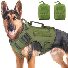 Harnais AIWAI avec sac latéral gauche pour grande race, pratique pour le rangement.