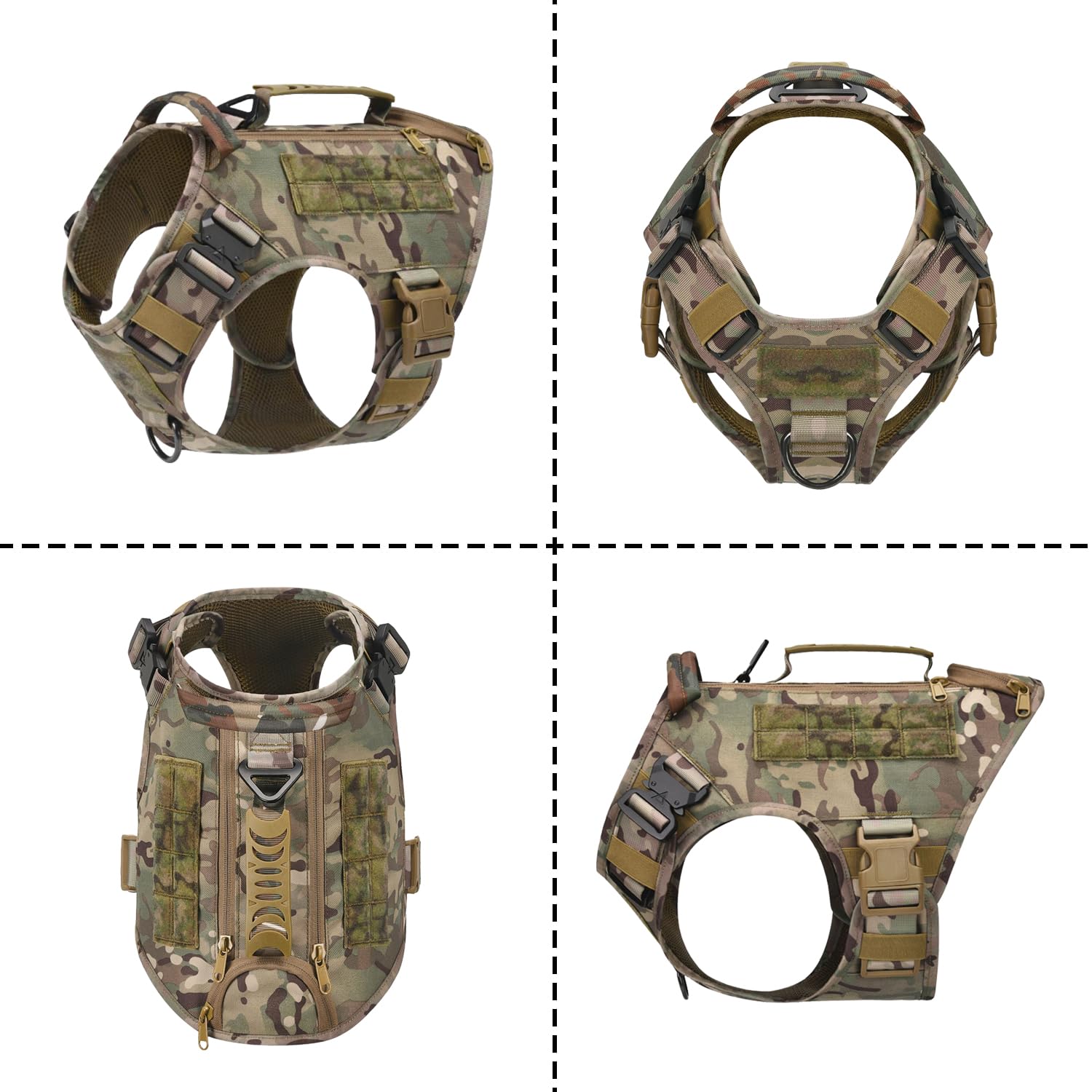 Poignées latérales zippées AIWAI, rangement pratique lors des sorties