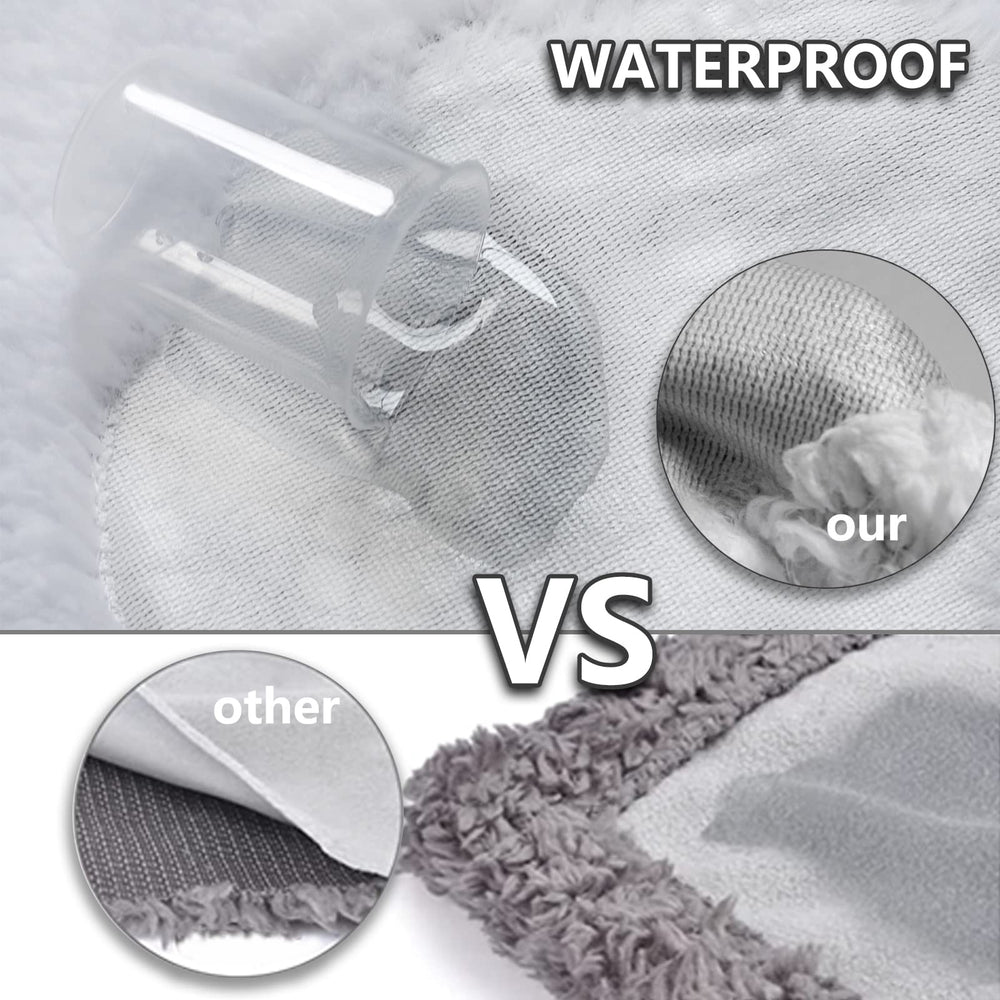 AIWEK couverture chat imperméable imprimé, idéale pour des siestes confortables sur le lit.