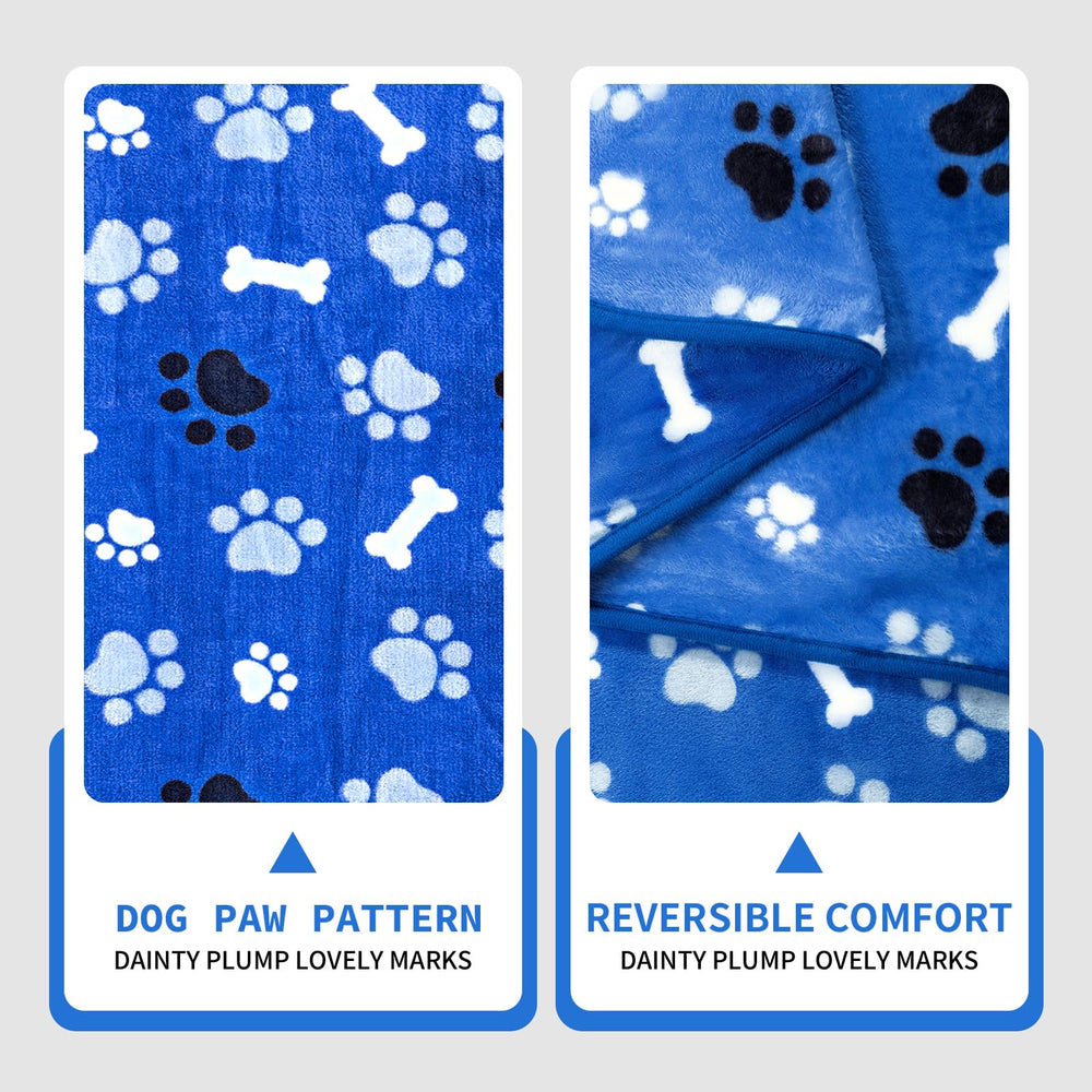 AIWEK velours double-face bleu, douceur luxueuse pour le quotidien des animaux.