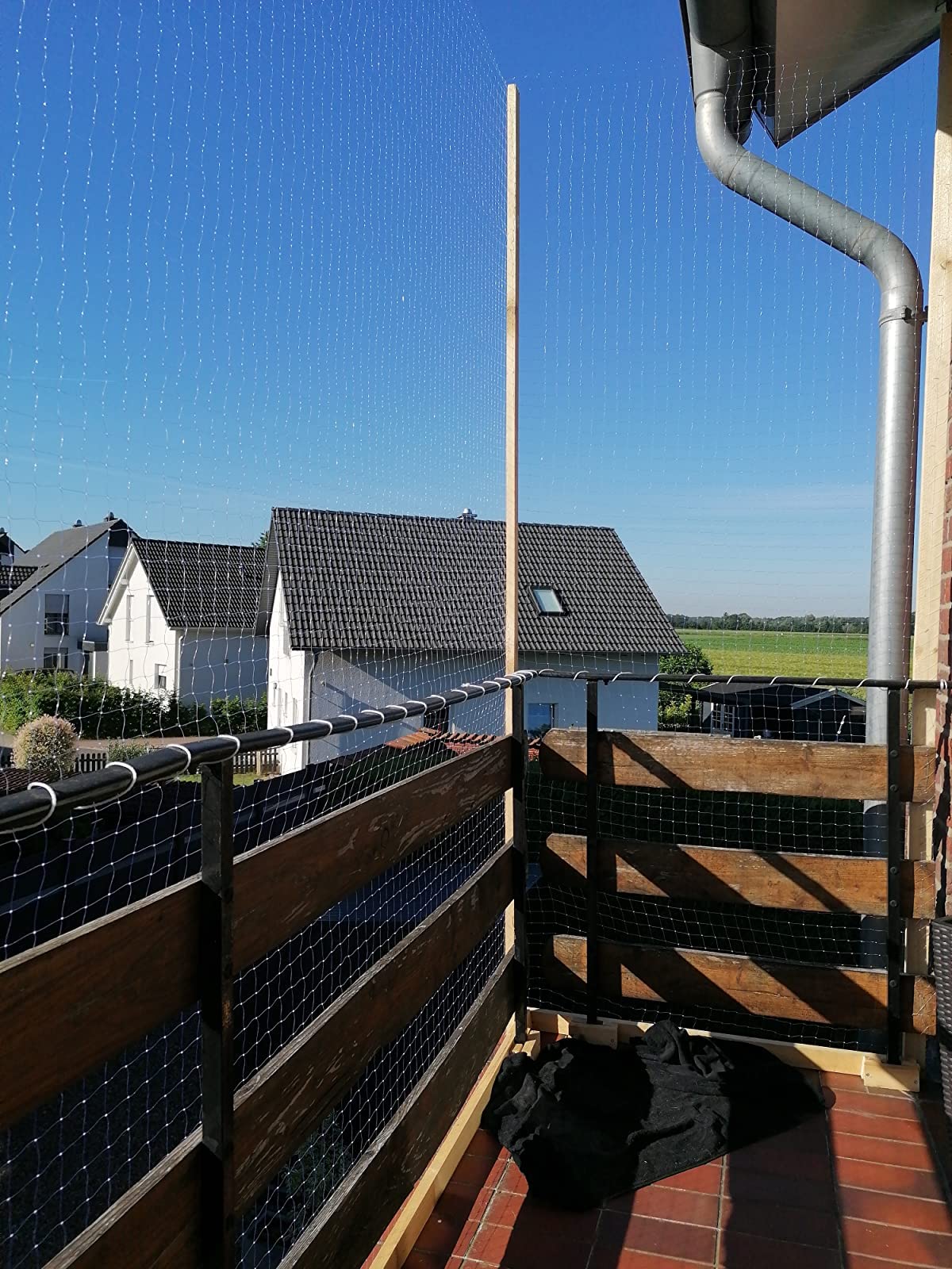 AIYGO protection-chat-exterieur empêche chutes et objets sur le balcon.