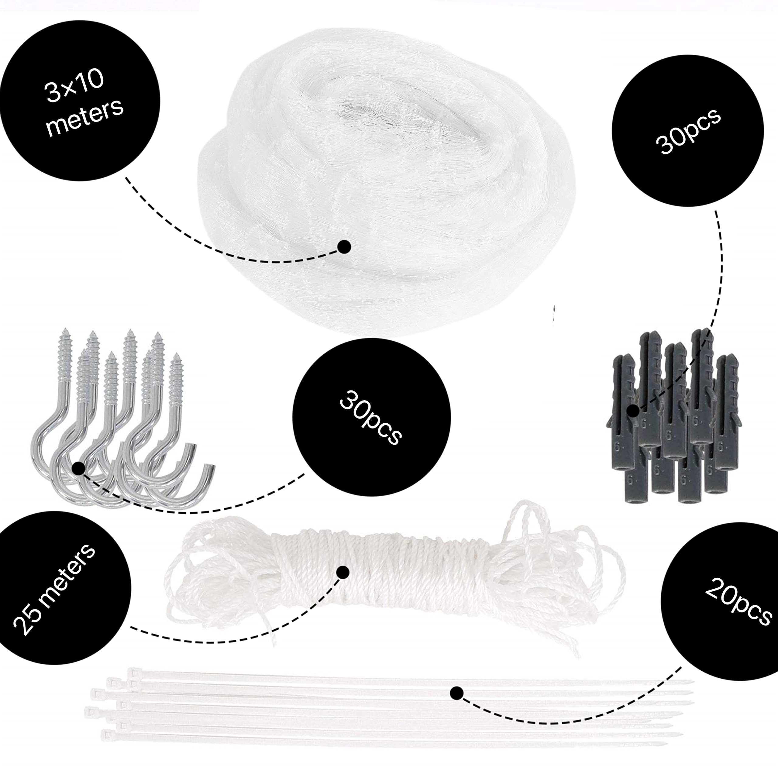 AIYGO reseau-securite-balcon-chat offre une barrière anti-chute fiable pour les animaux.