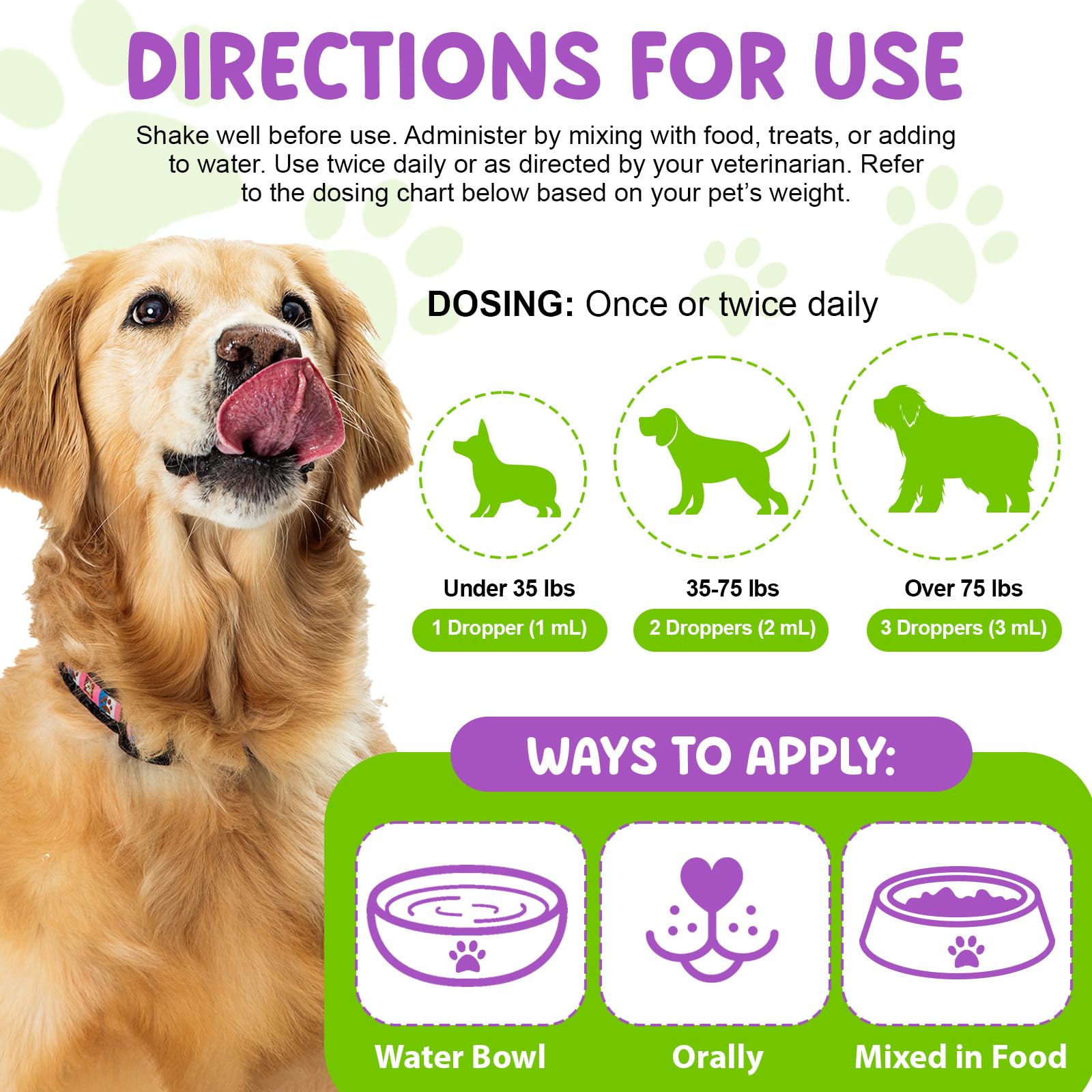 Akareni Probiotiques Liquides – Flacon 60 ml pour chiens de toutes tailles.