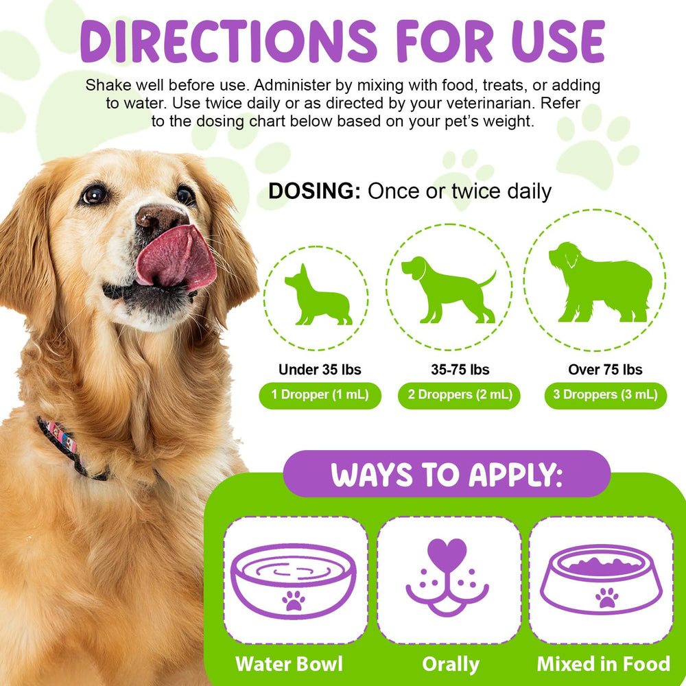 Akareni Probiotiques Liquides – Flacon 60 ml pour chiens de toutes tailles.
