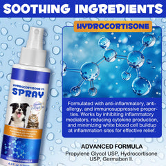 Akareni spray hydrocortisone, application directe sur peau affectée pour chien ou chat.