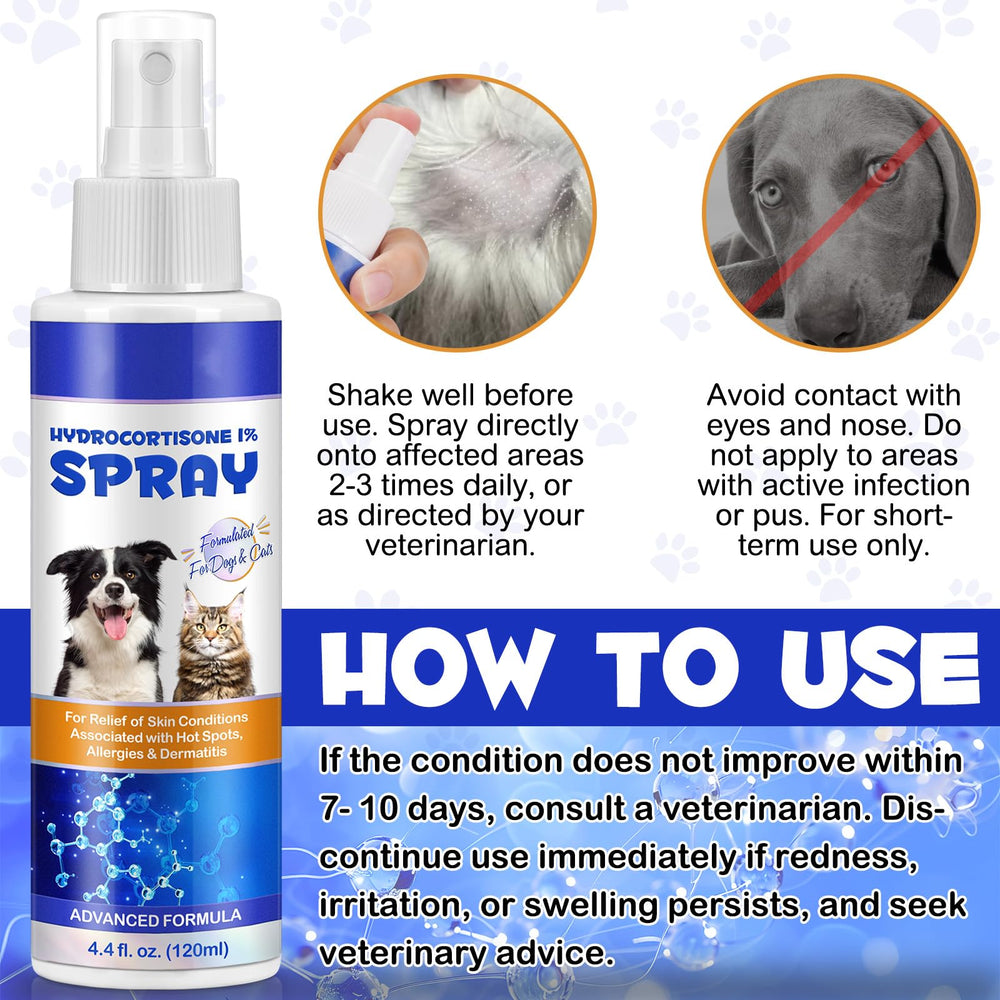 Conseils simples pour la peau des animaux avec le spray hydrocortisone Akareni.