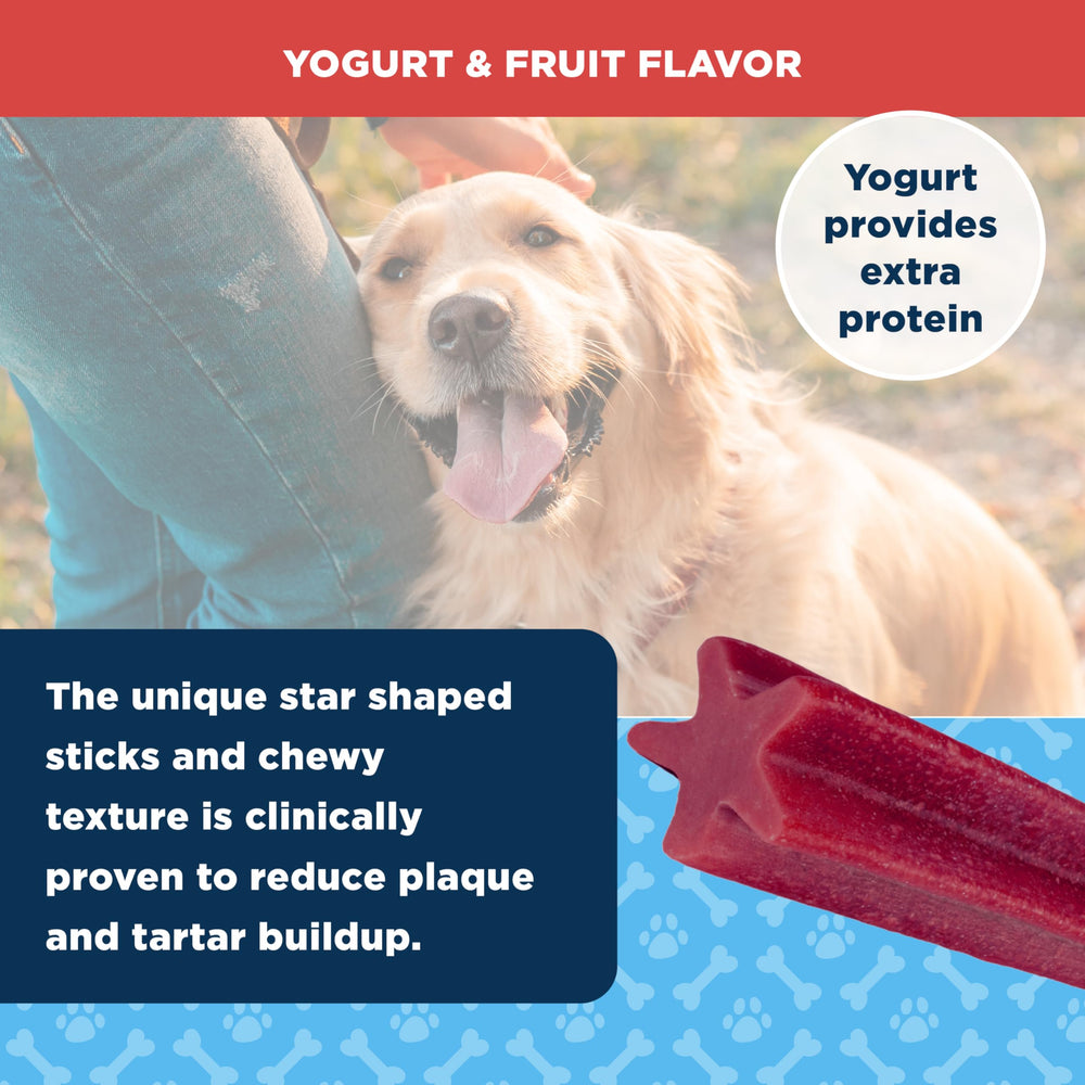 AKC Yogourt et Fruits peut aider à réduire dépôts et tartre.