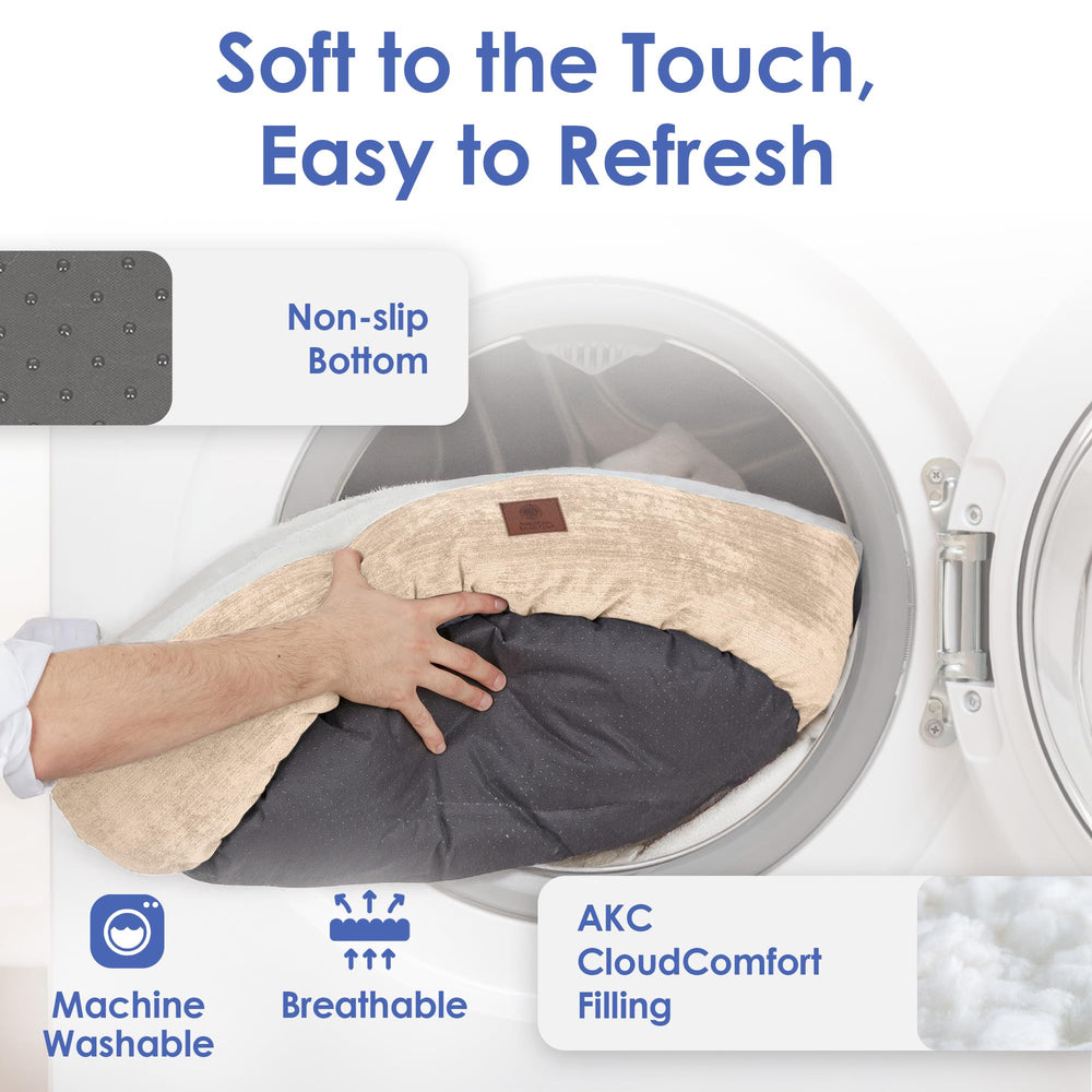 AKC Mason nettoyage facile: lavable en machine.