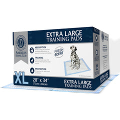 AKC-puppy-pads XXL 28x34: couverture étendue pour grands chiens et propreté assurée.